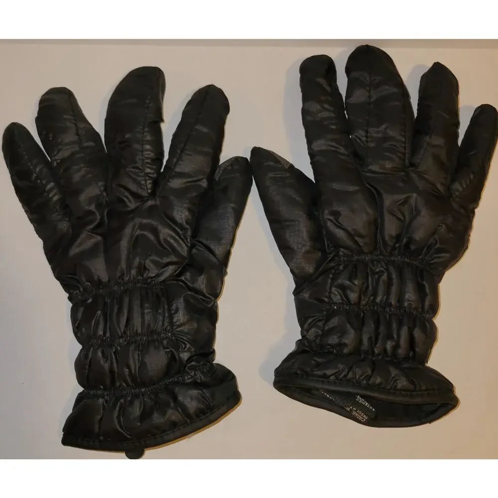 Kombi Women's Black Insulated Gloves w/ Touch Screen Finger Texting Pads Size M